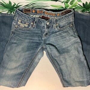 Rock Revival Faded Blue Boot Cut Jeans